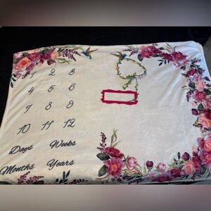 Floral Milestone Blanket